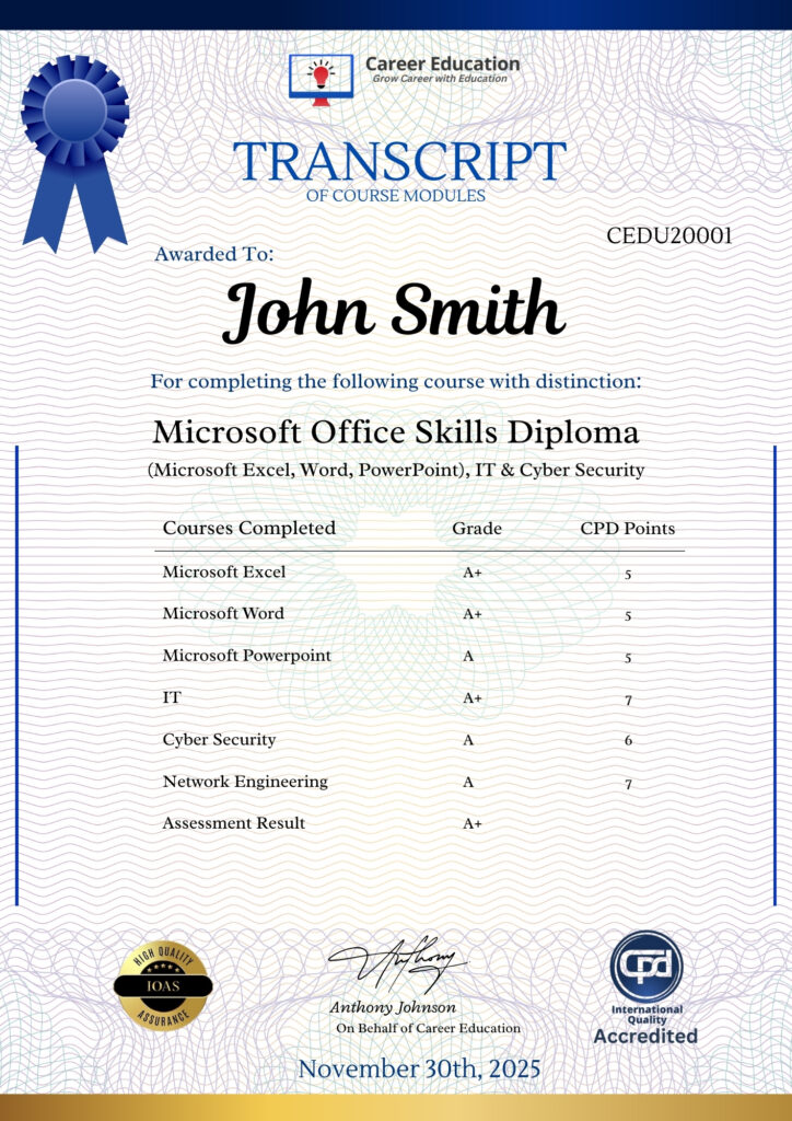Pdf Transcript Certification Course Completion - Career Education